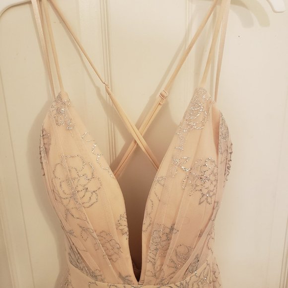 Blush-Colored Gown - Picture 2 of 8